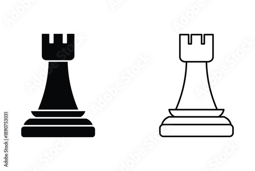Chess Piece icon theme symbol vector illustration isolated on white background