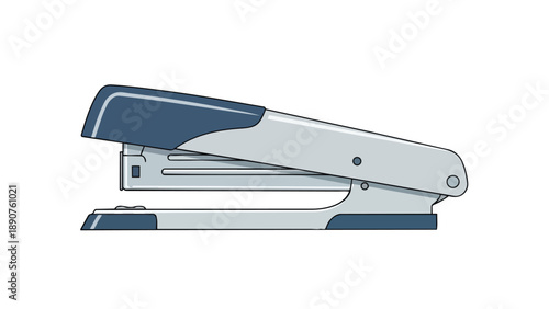 Sleek office stapler illustration for document organization and efficient paper binding