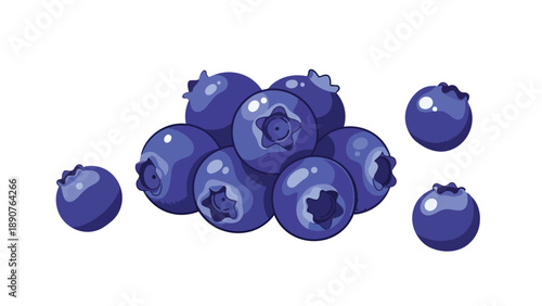 A vibrant collection of fresh, healthy blueberries, ideal for nutritious designs and visual projects seeking a burst of natural flavor and wholesome
