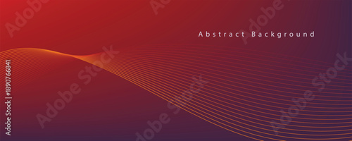 Abstract wave line design with gradient background for modern digital visuals and creative branding