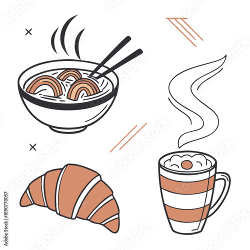 coffee and croissant