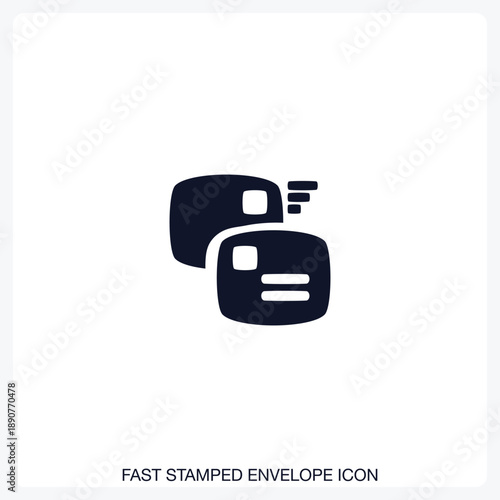 Fast Stamped Envelope Icon