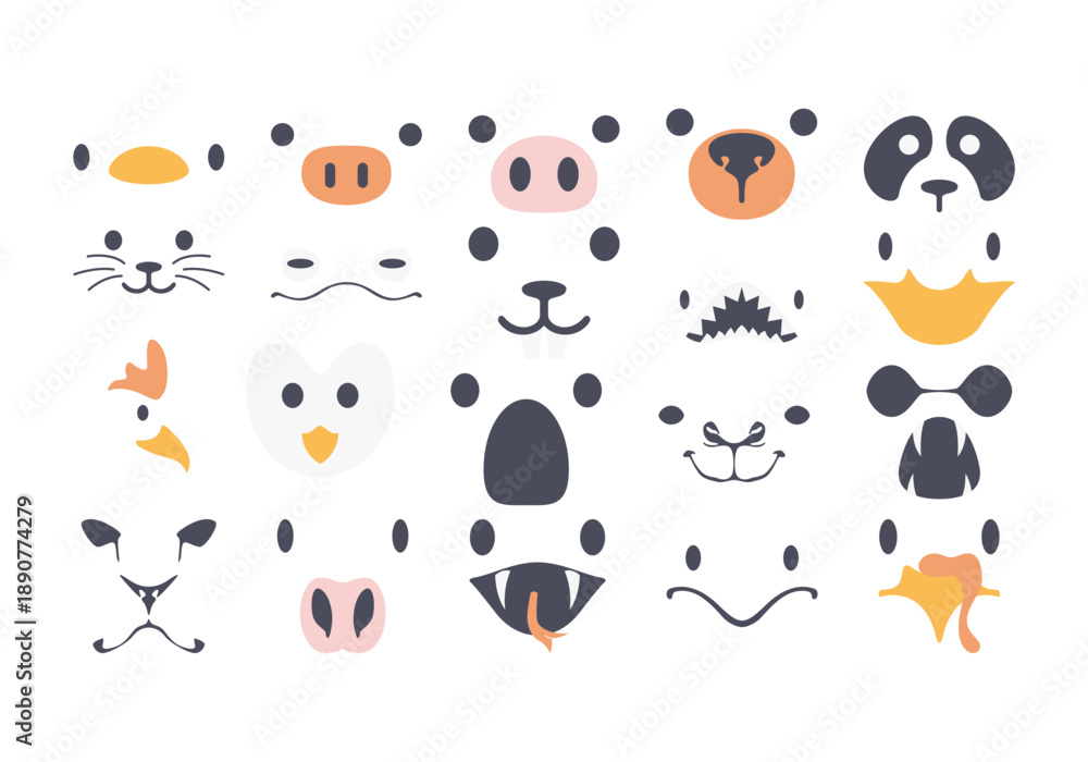 Obraz premium Animal Face Element