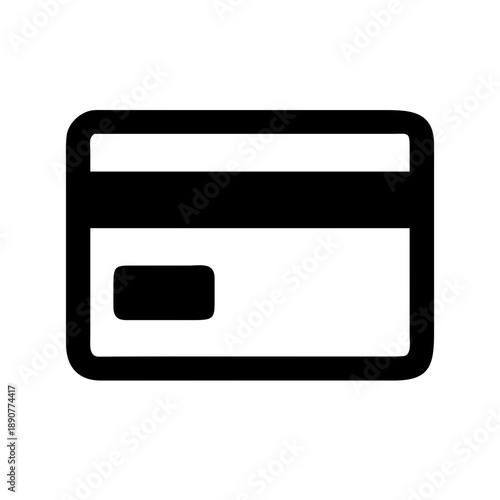 Payment icon – Credit card (simple vector, isolated)