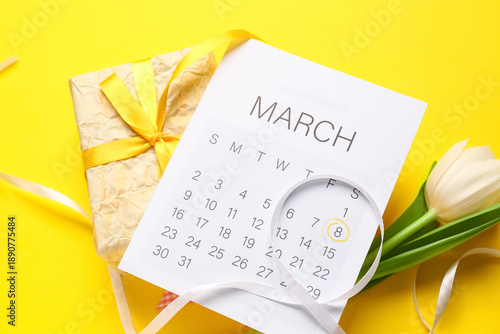 Composition with calendar, ...