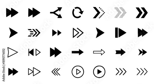 Free Download Simple Black Arrow Icons Set - GFXLoad