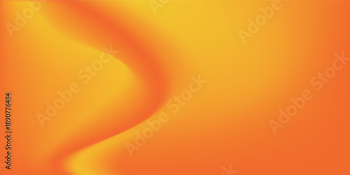 Orange abstract autumn studio room background. brown dark gradient empty wall backdrop. vector