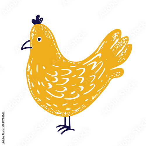 various style of chicken illustration