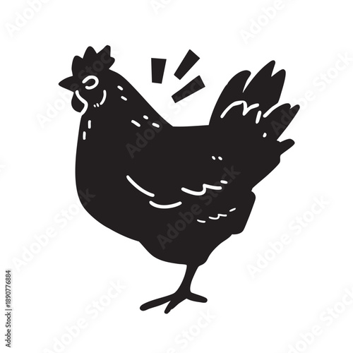 various style of chicken illustration