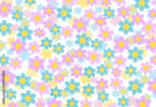 Various colourful flower patterns for spring and summer wallpaper, background, fabric print, floral pattern, textile, nature, garden, backdrop, garment, picnic blanket, duvet, phone case, book cover