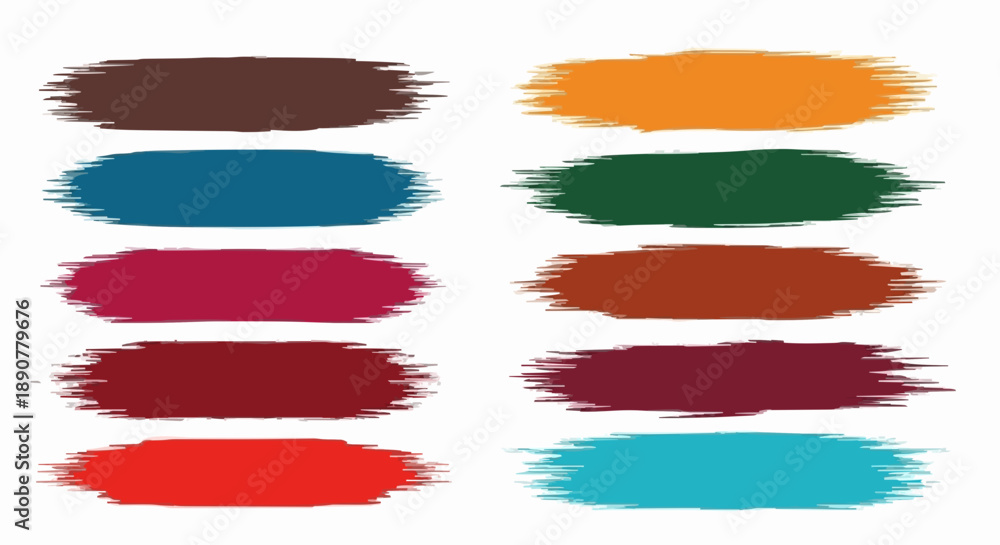 Obraz premium Simple Color Brush Strokes