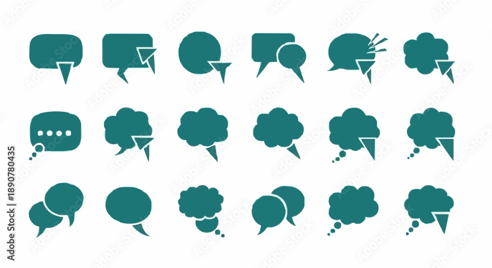 Obraz premium Simple Talk Bubbles Design