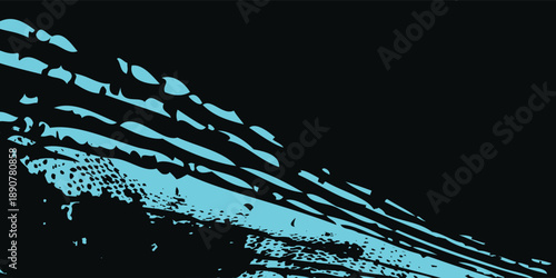 Blue Black Halftone Grunge Texture Background Vector