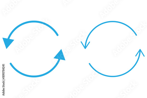 Repeat icon symbol. Vector EPS 10. line and glyph icon