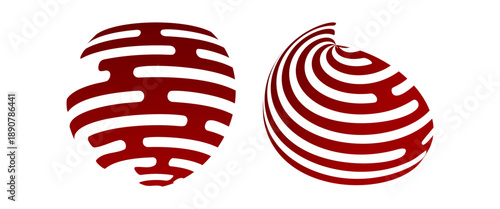 3D Circle Revolve Surfaces Logo