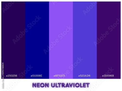 Neon color palette highlighting electric contrast for bold abstract visuals