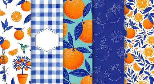 Oranges and Blue Accents for a Lively Design Aesthetic