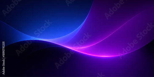 An abstract blue and purple background features glowing flowing lines and futuristic wave patterns against a dark backdrop to create a sense of motion and energy in this artistic wallpaper