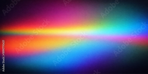 A vibrant abstract colorful rainbow background features a bright digital wave pattern with a soft blur texture and a spectrum of glowing light motion in a creative art illustration
