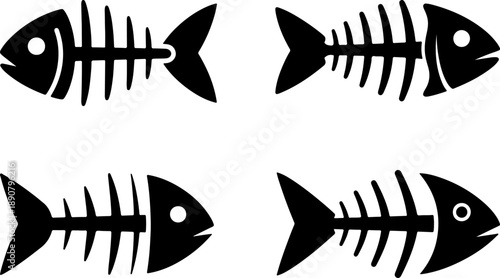 Fishbone Skeleton Icon