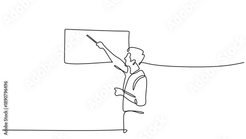 Minimalist Illustration of a Team Brainstorming in an Office Meeting