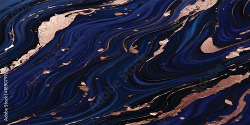 Flowing ripples of blue liquid create a serene abstract water background with shimmering light reflections