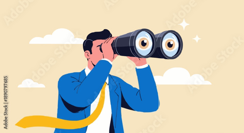 Looking Forward With Binoculars