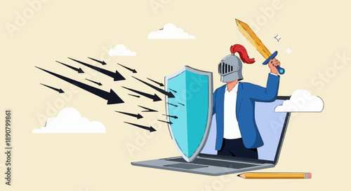 Digital Security Concept Art