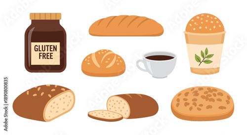 Gluten free food and drink items for healthy lifestyle