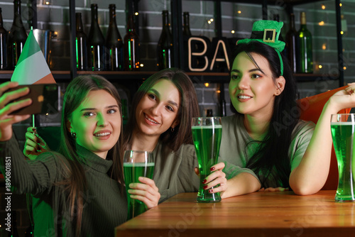 Young women with beer and I...