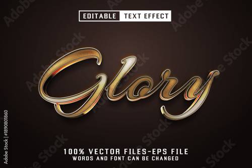 Glory Golden Text - Editable Text Effect