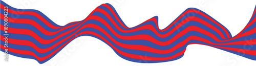 Red and Blue Abstract Wave Line Vector Background