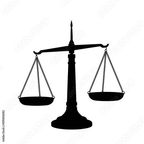 scales of justice isolated