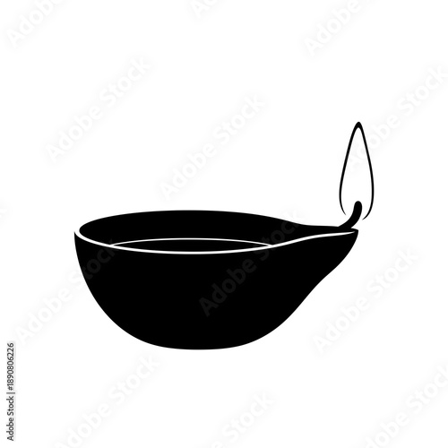black bowl on white background