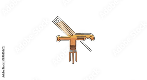 Illustration of a large utility tool with fork