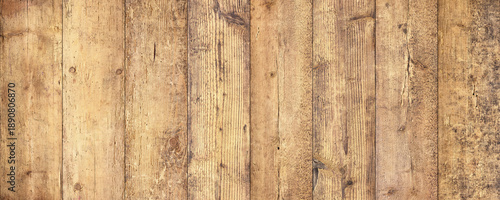 Canvastavla rustic wooden table, wood texture, top view