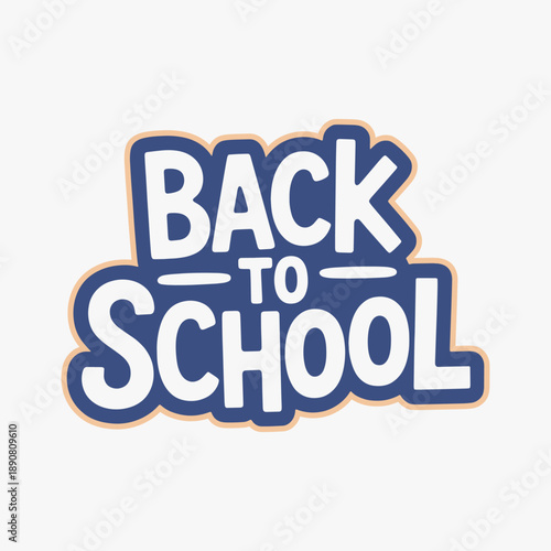 The flat design for Back-to-School retro lettering. The poster is designed to convey a sense of excitement and anticipation for the upcoming school year.