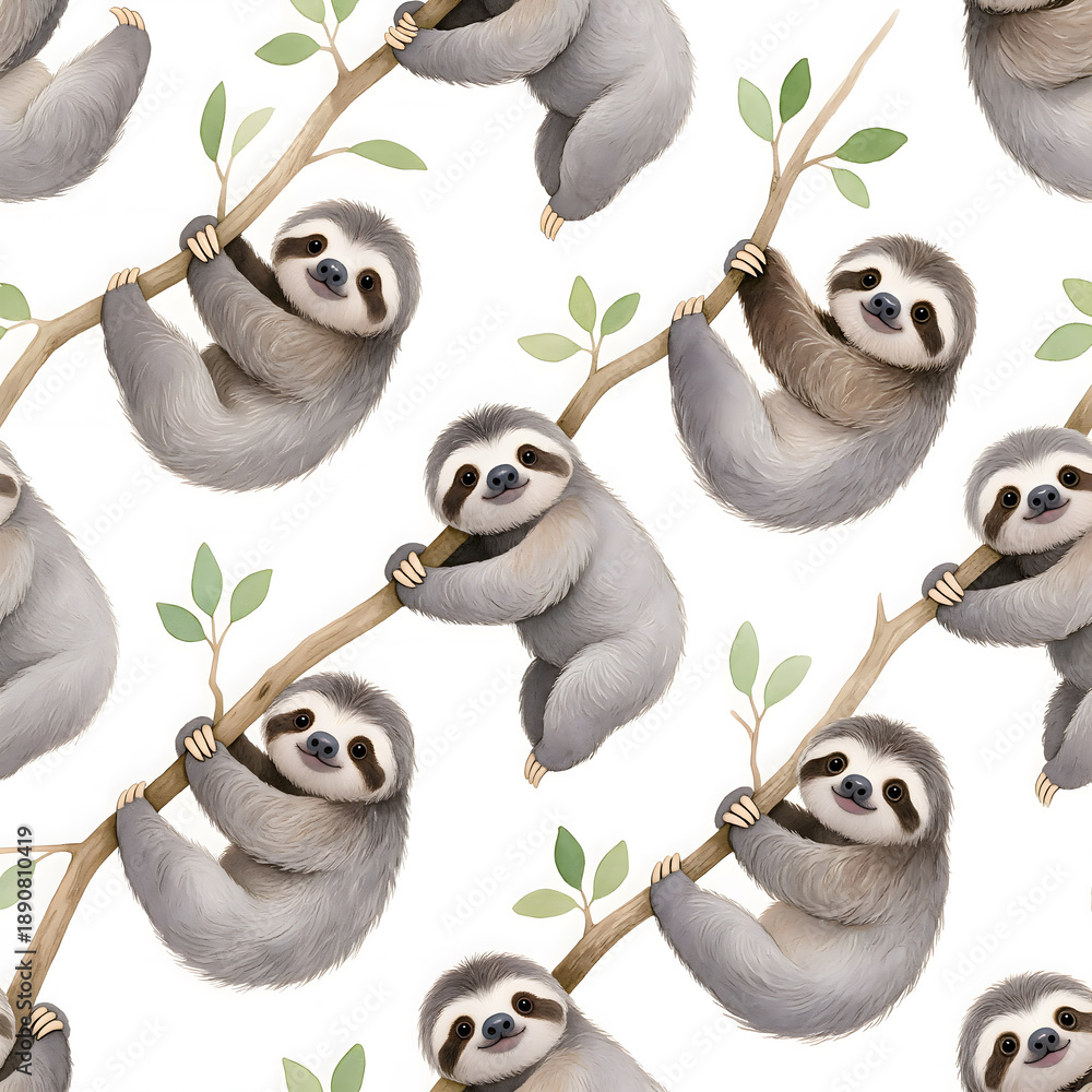 Obraz premium Canopy Life – Three-Toed Sloth 