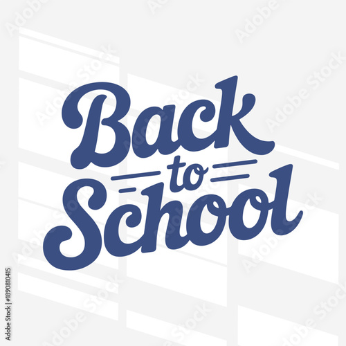 The flat design for Back-to-School retro lettering. The poster is designed to convey a sense of excitement and anticipation for the upcoming school year.
