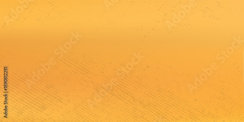 Black bearded man looking aside while holding copyspace isolated over yellow background