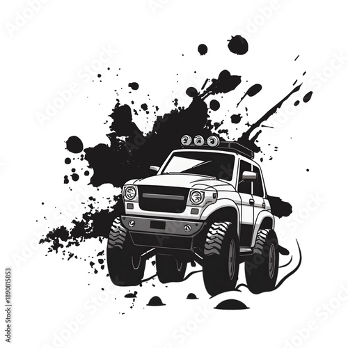 off road vehicle vector