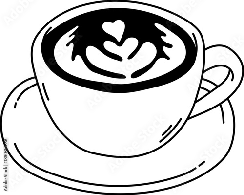 Cup of Morning Coffee Latte