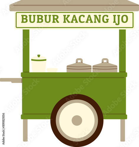Gerobak Bubur Kacang Ijo Keliling