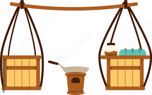 Gerobak Kerak Telur Warung Makanan Keliling