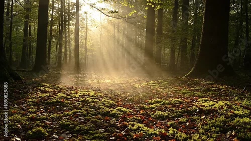 Subtle Nature Movement Loop Gentle, barely perceptible sway of distant foliage in a locked frame