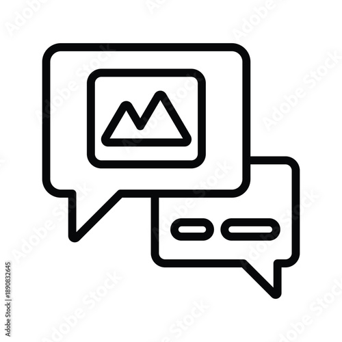 Comment on photo icon