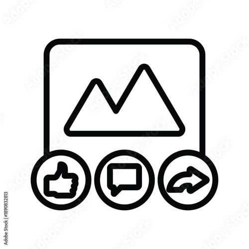 like comment share icon