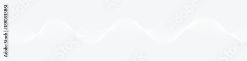 White abstract wave pattern on light gray background