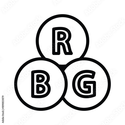 Rgb color icon