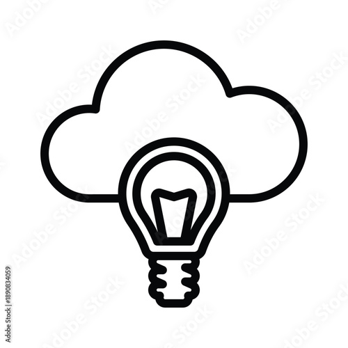 Cloud idea icon
